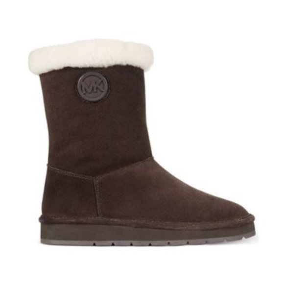 Michael Kors MK Shearling Winter Mid Boot 6 - Picture 2 of 3